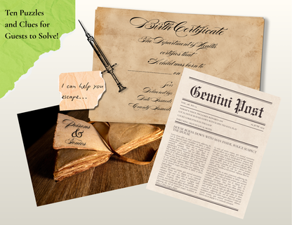 Murder Mystery Digital Party Kit - 1990s Cult Theme